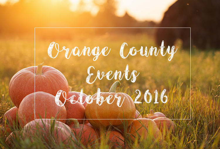Events In Orange County October 2016